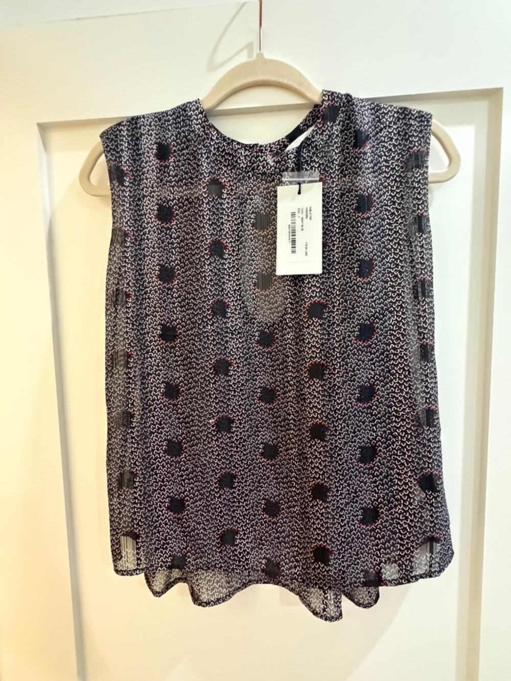 Ba&sh Sleeveless blouse with shoulder pads - Size 1/ US 4 - BNWT